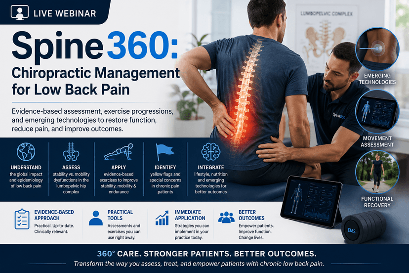 Spine 360: Chiropractic Management of Chronic Low Back Pain