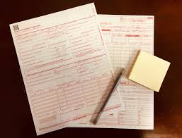Photo of 1500 Insurance Claim Form